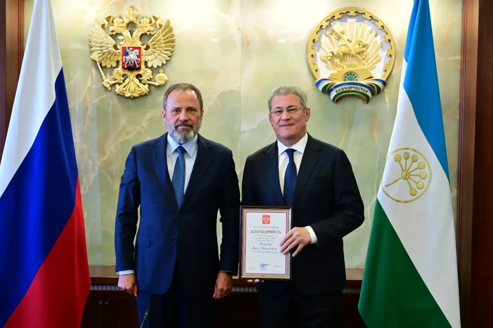 Радий Хәбиров Русия Президенты Рәхмәтенә лаек булды