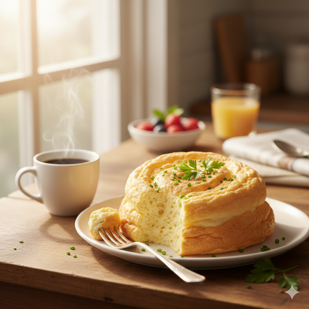 Иртәнге ашка: Суфле кебек Япония омлеты рецепты