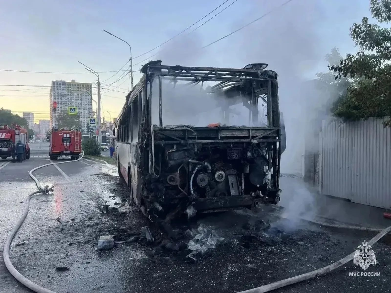 Уфада пассажир автобусына ут капкан